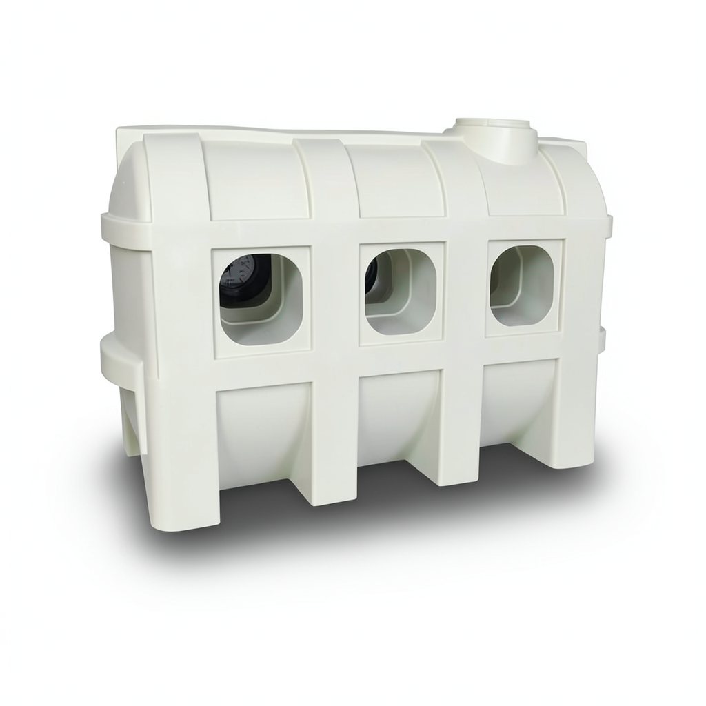 Water Tank Al-Mukhtar Walkway Polyethylene 2200 Liter, Size 270×94×150 cm