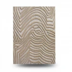 Classic Wall Covering, Vinyl Sheath, Length 15.6m, Width 106cm, brown on light gold Color 