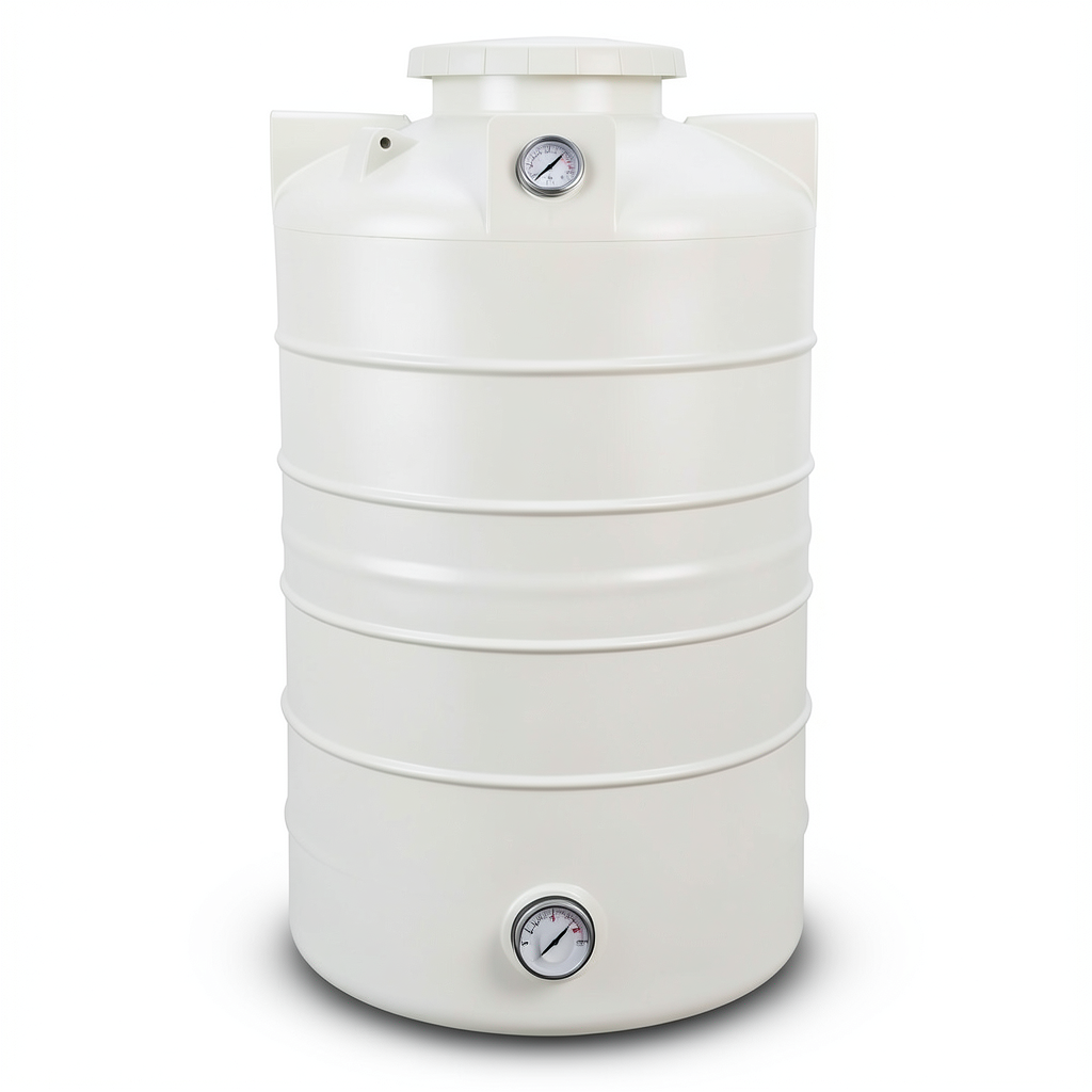 Water Tank 1000 Liter Capacity Polyethylene Vertical 102 cm Diameter, 128 cm Height