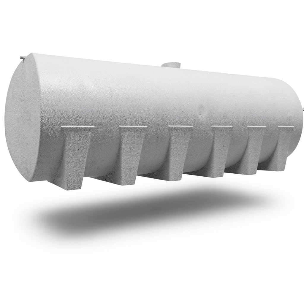 Water Tank 4000 Liter Fiberglass Horizontal 3.70×1.20×1.30 m
