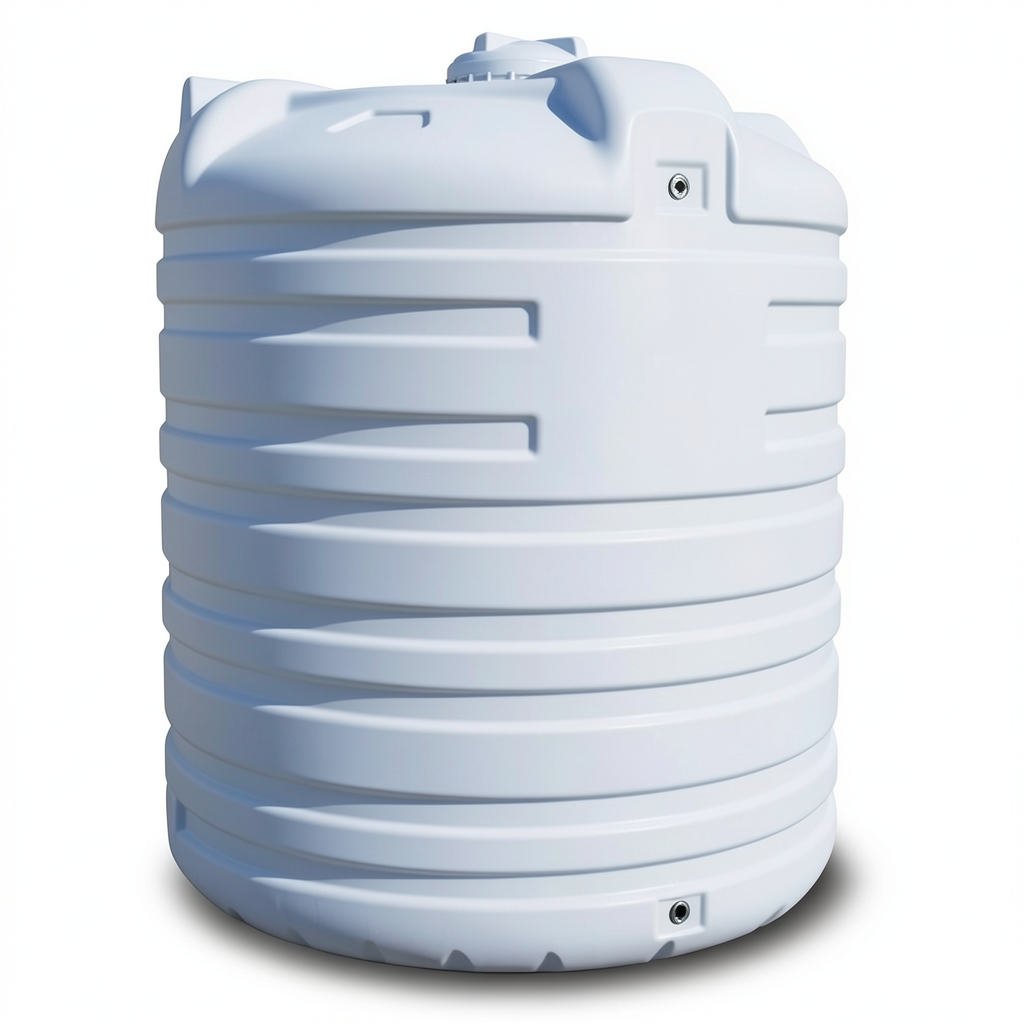 Roto Molding Water Tank Vertical 15000 Liter Polyethylene, Diameter 265 cm Height 345 cm