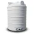 Water Tank 3000 Liter Fiber Glass 155×186 cm, Vertical - Image 1