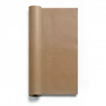Plain Vinyl Wallpaper, size 15.6m×100cm, Coconut brown Color 