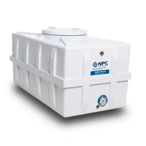 Horizontal Water Tank 300 Liter Polyethylene, White | National Polyethylene Company (NPC)