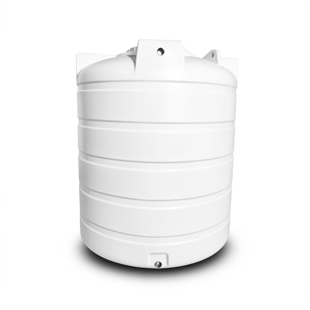 Water Tank Polystar Vertical Polyethylene 1000 Liter Capacity, Diameter 1078 mm, Height 1265 mm