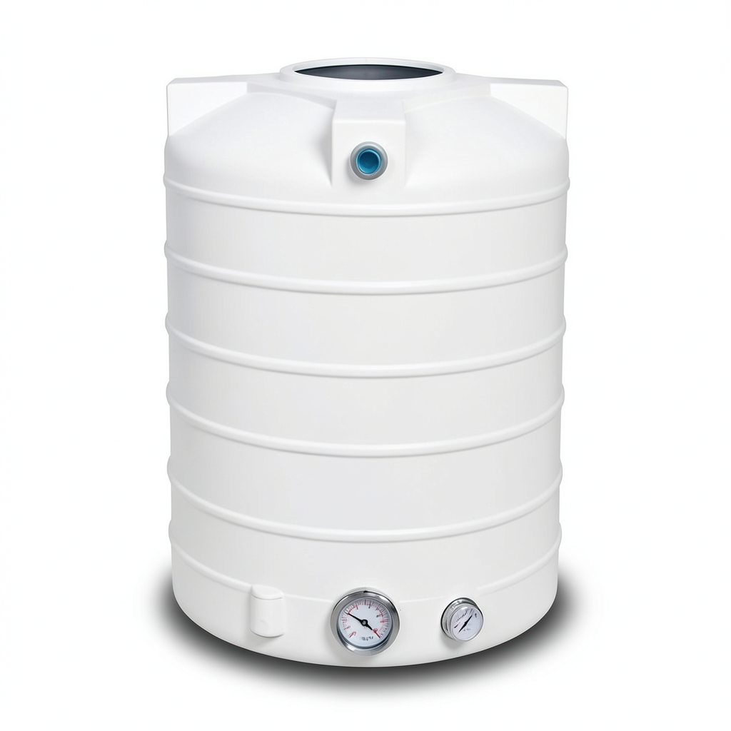 Water Tank Polyethylene Vertical 200 liter Capacity, 58x104x119 cm