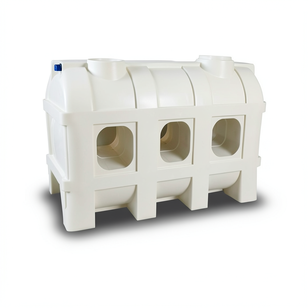 Water Tank Al-Mukhtar Walkway Polyethylene 2200 Liter, Size 265×77×140 cm