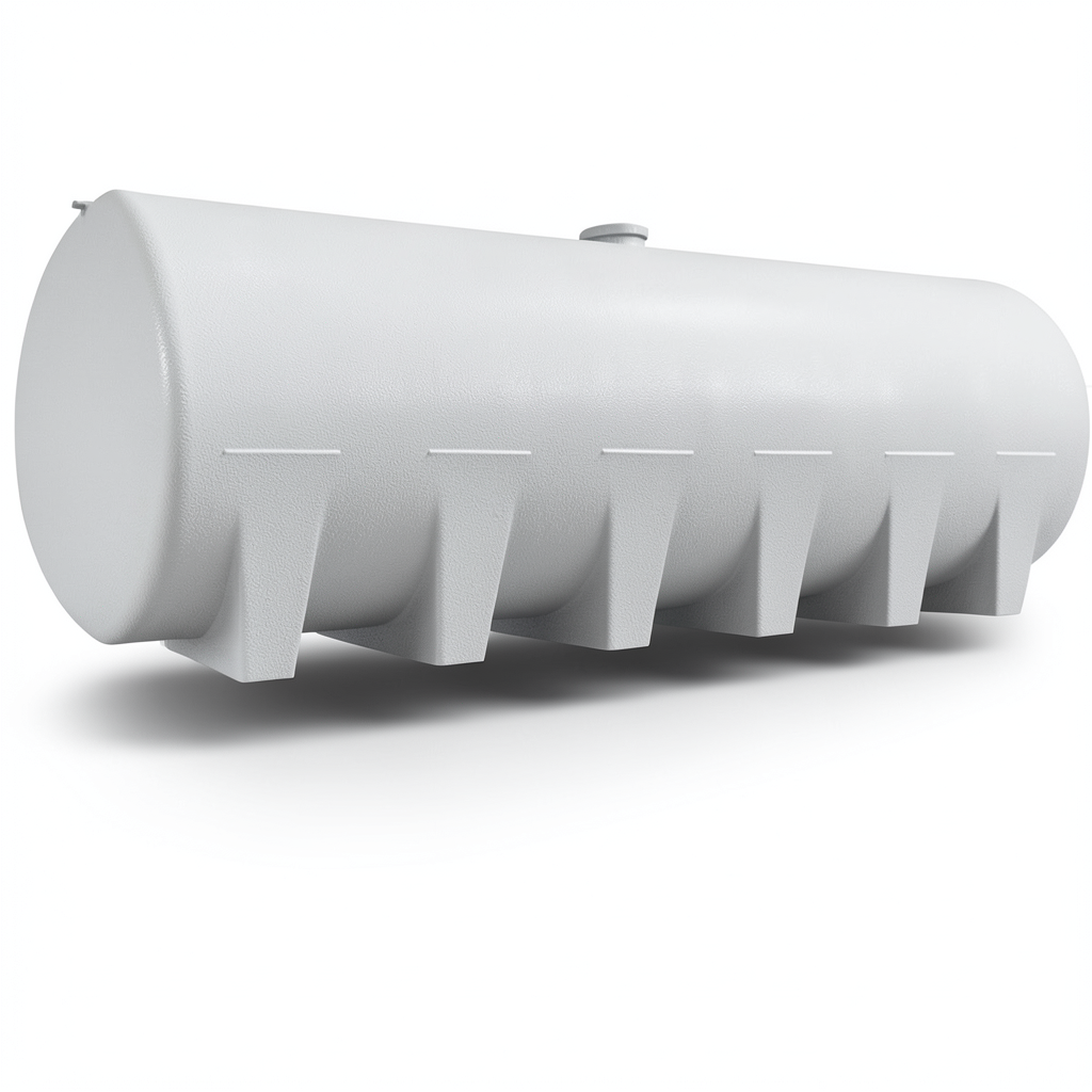 Water Tank Horizontal 8000 Liter Fiberglass 4.65×1.50×1.60 m