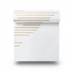 Classic Wallpaper, Vinyl Sheath, Length 10m, Width 53cm, white with light brown Color 