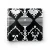 Wallpaper, Classic Design, snowy white on black Color, Size 10m×53cm