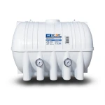 Horizontal Water Tank 7500 Liter Polyethylene White | National Polyethylene Company (NPC)