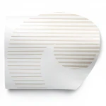 Classic Wallpaper, Vinyl Sheath, Length 10m, Width 53cm, white with light brown Color 