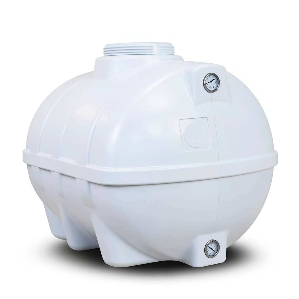 Water Tank 7000 Liter Horizontal Fiberglass, Diameter 149-184 cm