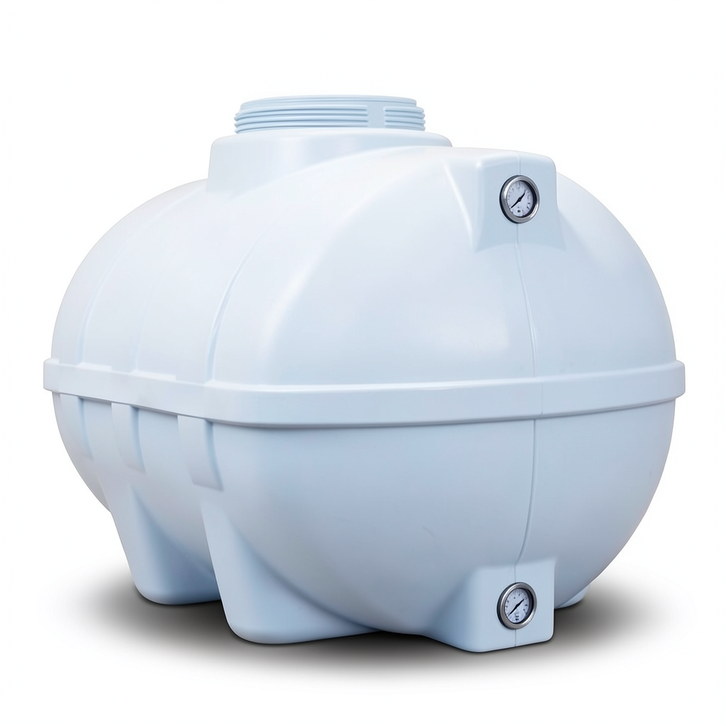 Water Tank 18000 Liter Fiberglass Horizontal, Diameter 184-244 cm