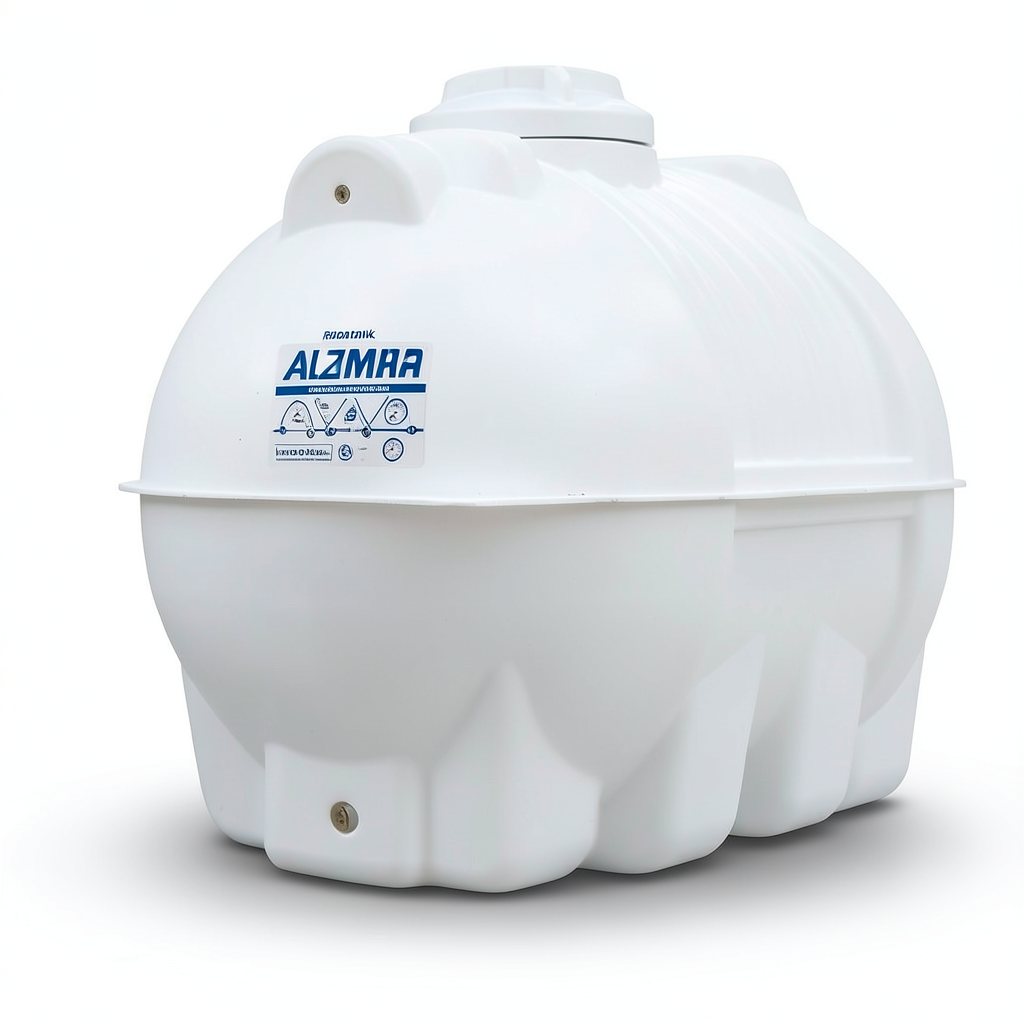 Water Tank Horizontal Polyethylene 3000 Liter Capacity, 380 mm Diameter | Al Zamil Tanks