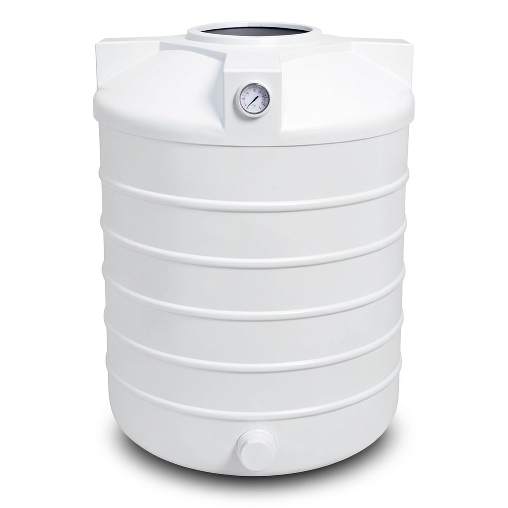 Water Tank Polyethylene Vertical 200 liter Capacity, 58x104x119 cm