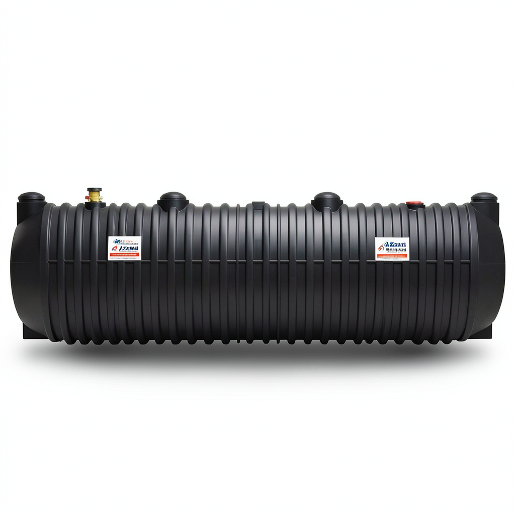 Water Tank 5000 Liter Polyethylene Underground, Length 1900 mm Diameter 2330 mm | Al Zamil Tanks