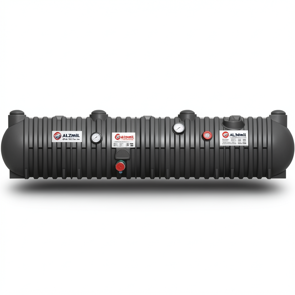 Water Tank Underground 7000 Liter Polyethylene, Diameter 2330 mm, Length 3194 mm | Al Zamil Tanks