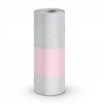 Vinyl Wall Decoration, Youthful Design, Size 10m×53cm, gray an pink Color 
