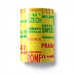 Youthful Wallpaper, Color yellow with green and red, Length 15.6m, Width 106cm 