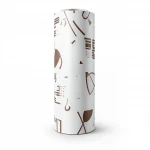 Youthful Wallpaper, Color white and brown, Length 10m, Width53 cm 