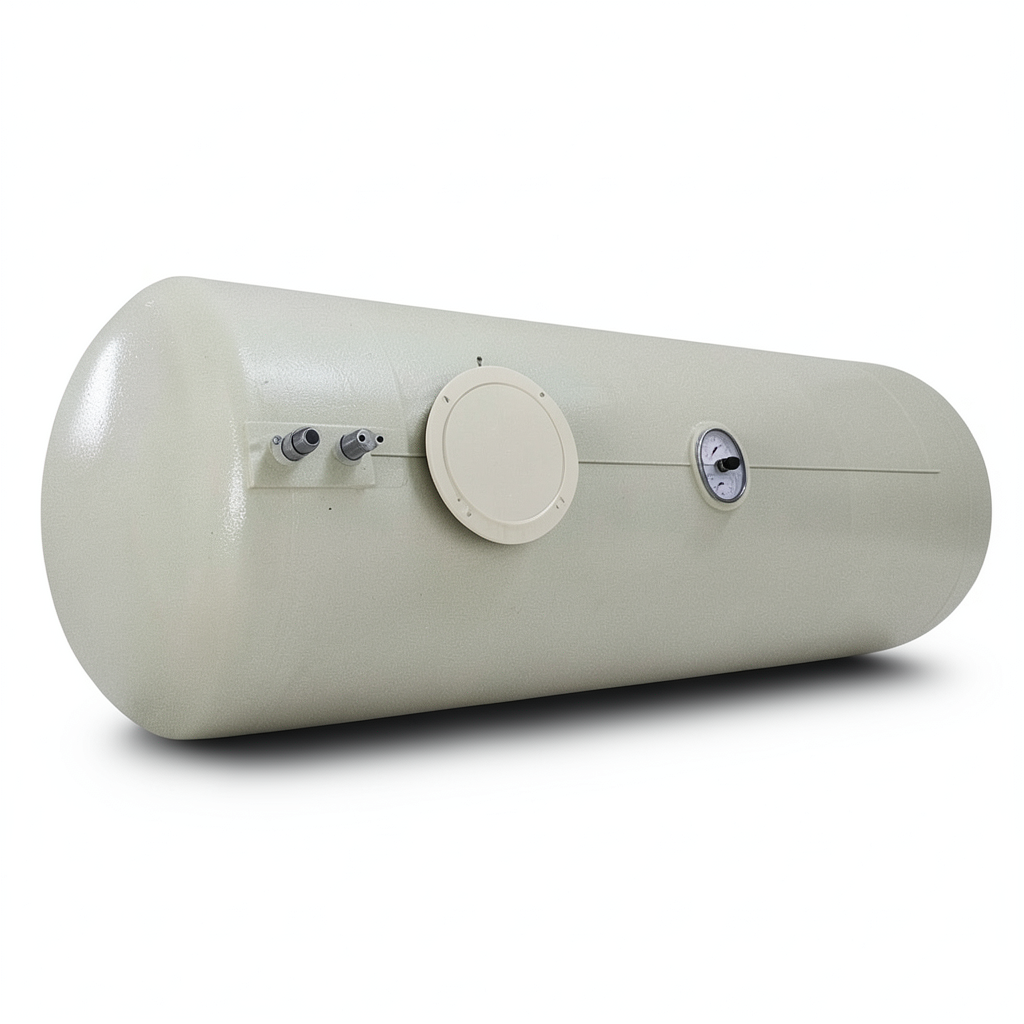 Water Tank 3000 Liter Fiber Glass Horizontal, Diameter 150 cm