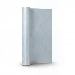 Vinyl Wallpaper, Patterned Design, Size 15.6m × 106 cm, Silver and Gray Color 