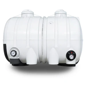 Water Tank 20000 Liter Polyethylene Modular, White/Black Layers