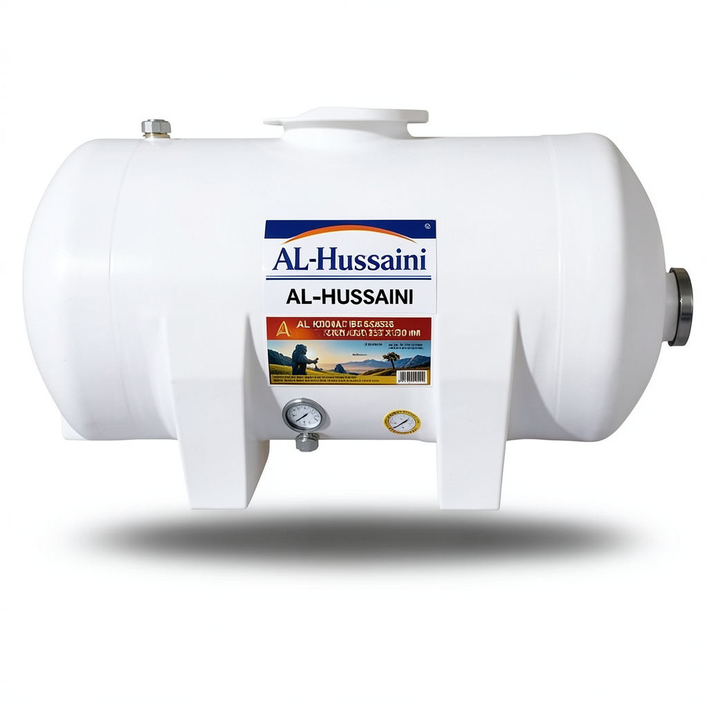 Water Tank Al-Hussaini Horizontal Fiberglass 3000 Liter, Size 2500×1250×1530 mm | AL-Hussaini trading Est.