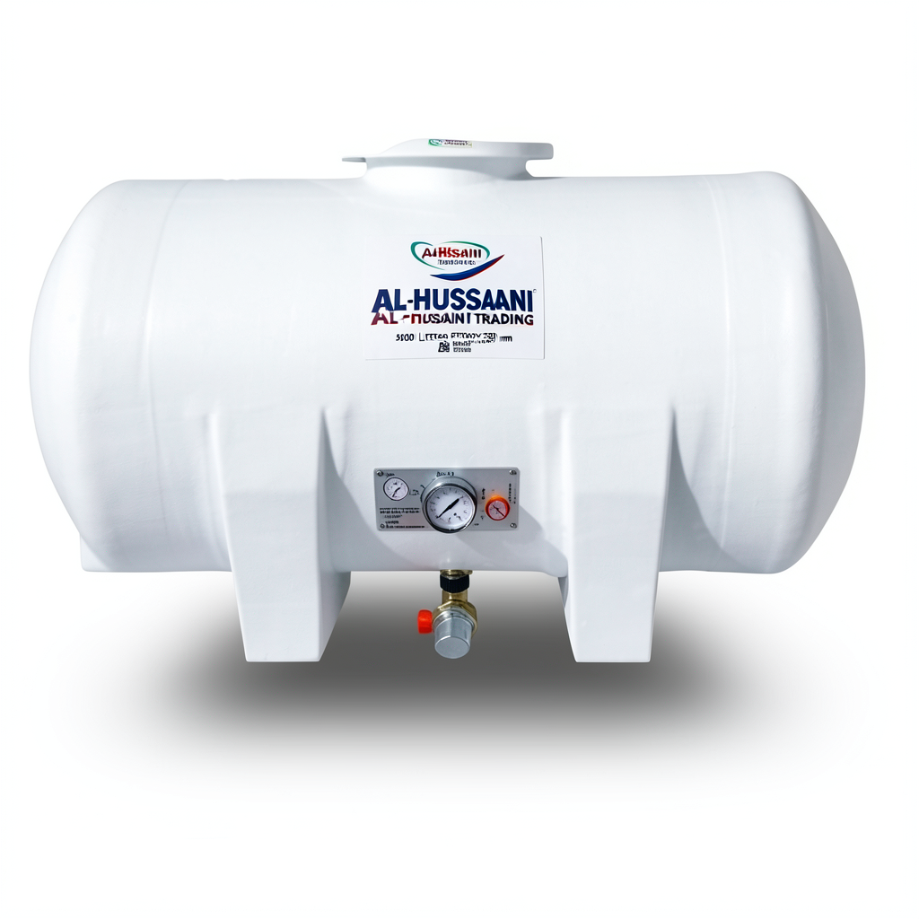 Water Tank 5000 Liter Fiberglass 4050×1250×1530 mm Horizontal | AL-Hussaini trading Est.