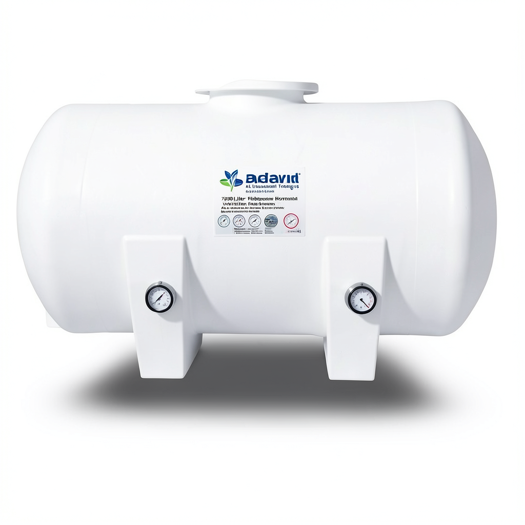 Water Tank 7000 Liter Fiberglass Horizontal 5600×1250×1530 mm Short Size | AL-Hussaini trading Est.