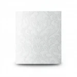 Patterned Wallpaper, Size 15.6m×100cm, white with gray color 