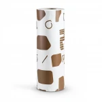 Youthful Wallpaper, Color white and brown, Length 10m, Width53 cm 