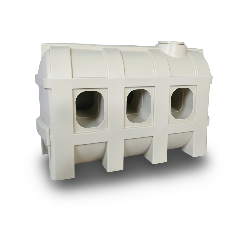 Water Tank Al-Mukhtar Walkway Polyethylene 2200 Liter, Size 265×77×140 cm