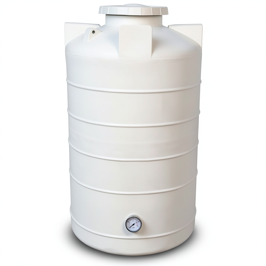 Water Tank Vertical 2500 Liter Polyethylene, Diameter 145 cm, Height 175 cm