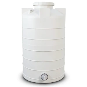 Water Tank 4000 Liter Polyethylene Vertical, Diameter 164 cm, Height 210 cm