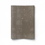 Vinyl Wallpaper, Youthful Design, Size 10m×53cm, brown with white Color 