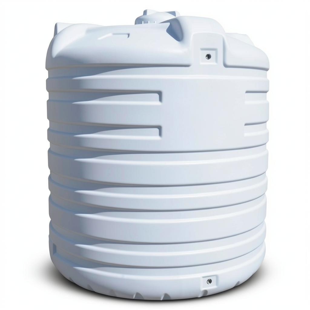 Roto Molding Water Tank Vertical 15000 Liter Polyethylene, Diameter 265 cm Height 345 cm