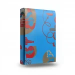 Youthful Wall Covering, Color blue with red and brown, Length 10m, Width 53cm 