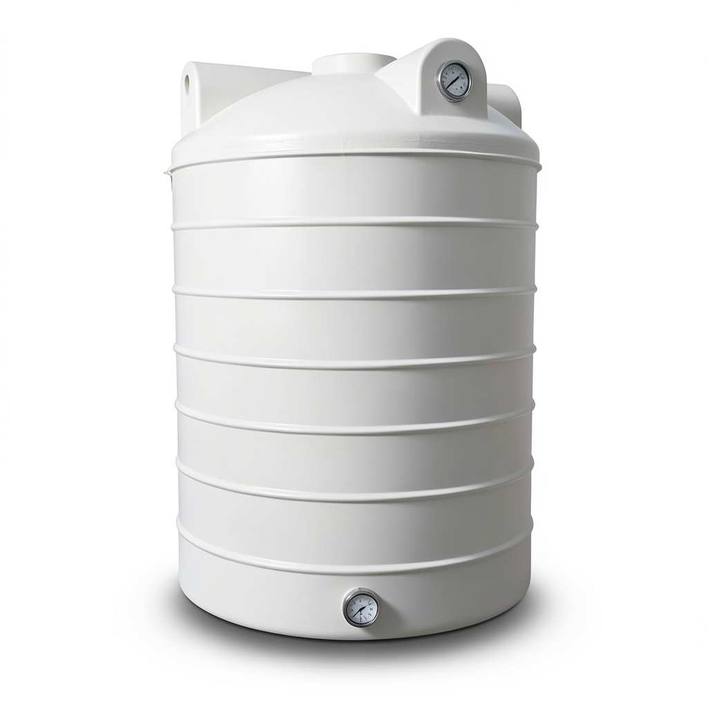 Water Tank Vertical Fiber Glass 2000 Liter Capacity 126×160 cm