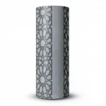 Embossed Wallpaper, Size 15.6m×100cm, Gray with dark gray color 