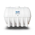 Horizontal Water Tank 7500 Liter Polyethylene White | National Polyethylene Company (NPC)