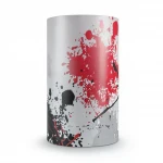 Vinyl Wallpaper, Youthful Design, Size 10m×53cm, gray with white, and red Color