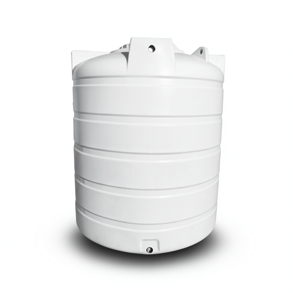 Water Tank Polystar Vertical Polyethylene 1000 Liter Capacity, Diameter 1078 mm, Height 1265 mm