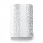 Patterned Wallpaper, Size 15.6m×100cm, White with Gray color 