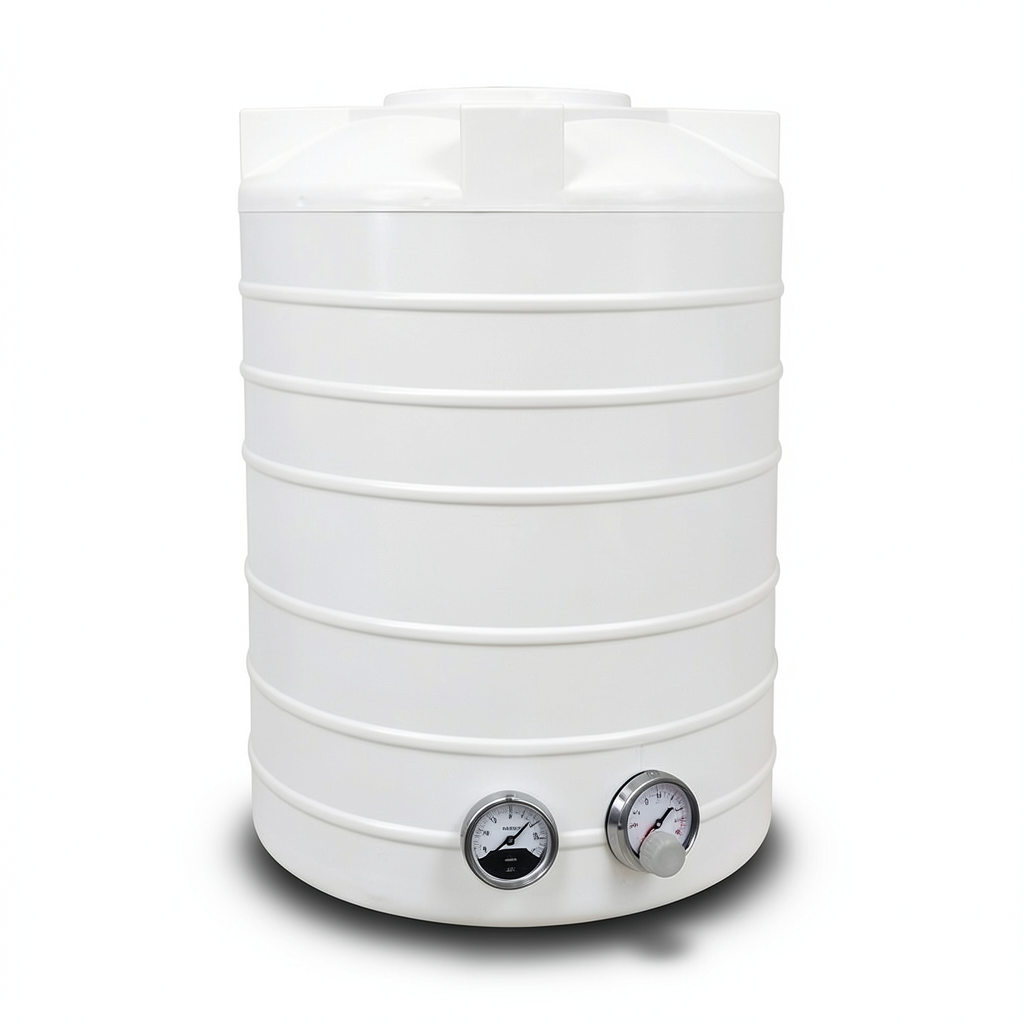 Water Tank Polyethylene Vertical 200 liter Capacity, 58x104x119 cm