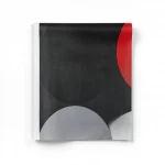 Vinyl Wall Decoration, Youthful Design, Size 10m×53cm, black with red, gray and white Color
