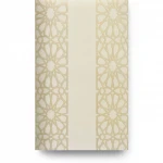 Patterned Wallpaper, Length 15.6 meters, Width 100 cm, beige and gold Color
