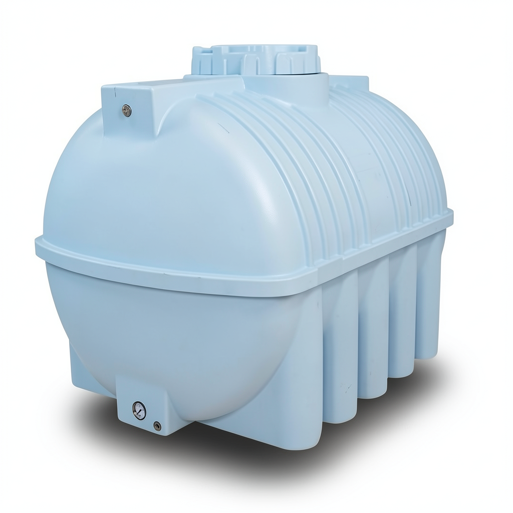 Water Tank Horizontal Polyethylene 4500 liter Capacity, 274 cm Length
