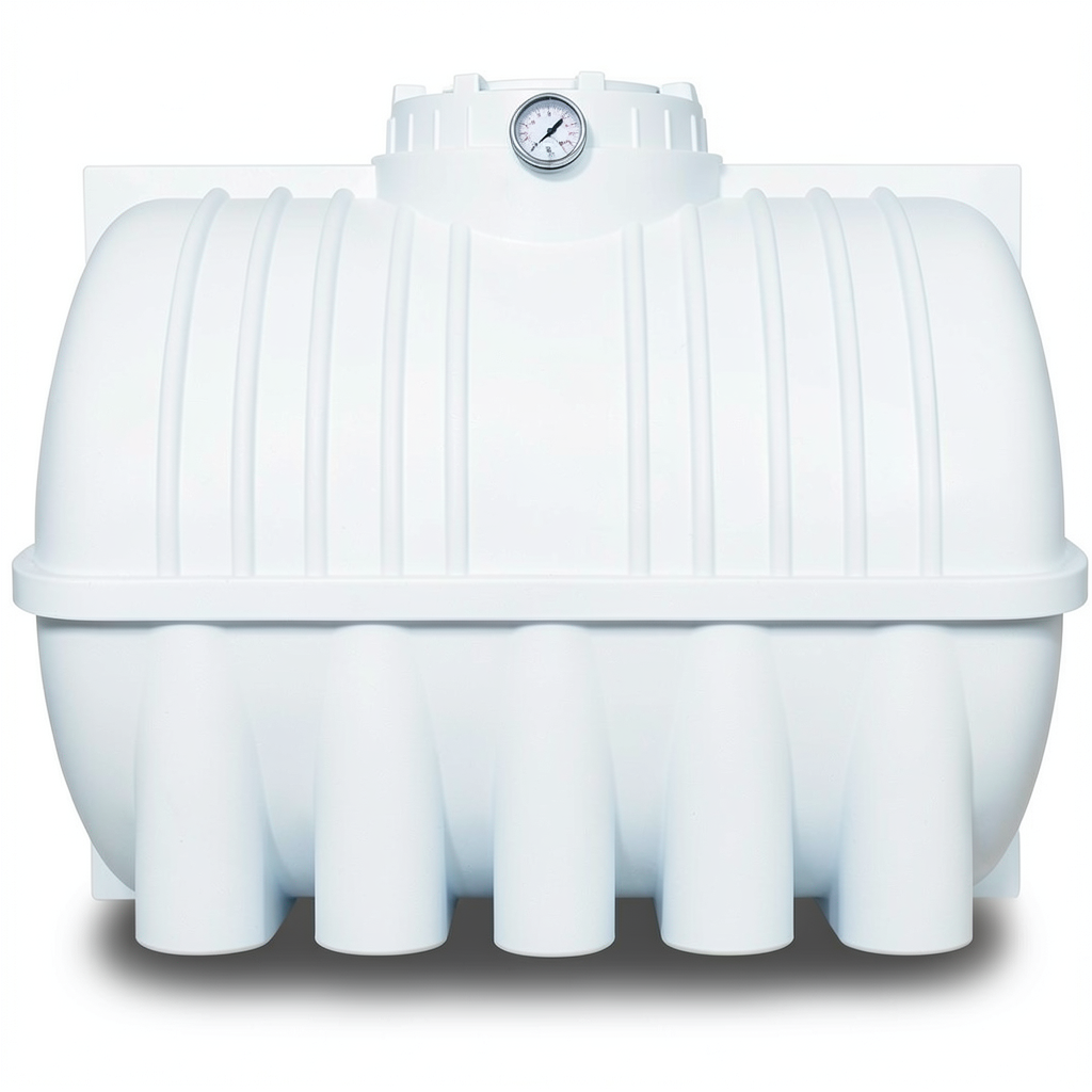 Water Tank Polyethylene Horizontal 1000 liter Capacity, 1588 mm Length